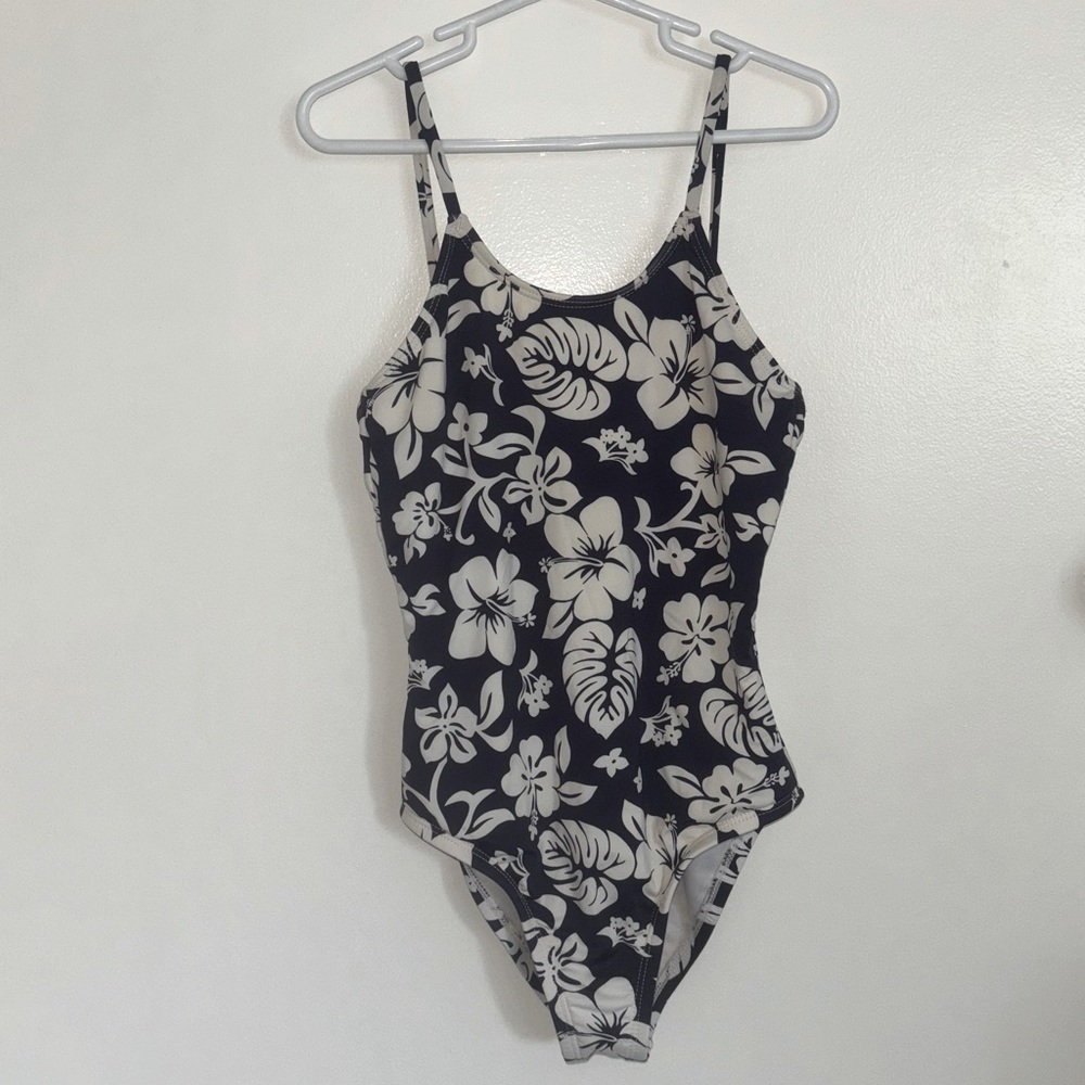 Hawaiian flower bathing suit